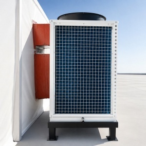 Sistem instalatie climatizare industriala 272.960 BTU, 80kW, 380V, functie incalzire si ventilatie, debit aer 17.500m3/h pentru corturi, hale, depozite 500–750m2 - Img 10