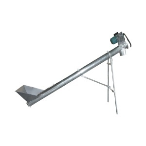 Snec transportor cereale orizontal 3m, 220V, 3kW, diametru 160mm, capacitate 10-15 T/h, cuva de alimentare si suport THOR - Img 3