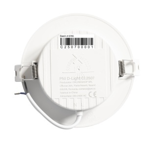 Spot LED PNI D-Light CL2507 6W, incastrabil, rotund 12 cm, 4200K, alimentare 230V, 660 lm, alb neutru - Img 8