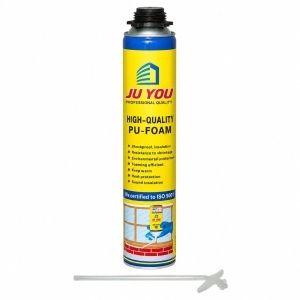 Spuma poliuretanica PU roz rezistenta la foc B2 pentru instalatii electrice cu aplicare manuala sau pistol 750ml