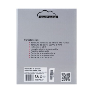 Stabilizator de tensiune SilverCloud 500VA 300W 2.3A - Img 3