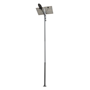 Stalp de iluminat stradal PNI SL802 cu doua panouri fotovoltaice 2 x 80W, proiector LED 2 x 30W, acumulator 60Ah si stalp de montaj lungime 6 metri - Img 5