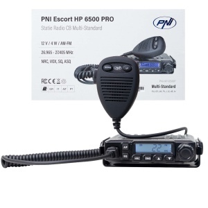 Statie radio CB PNI Escort HP 6500 PRO, multi-standard, VOX, NRC, 4W, AM-FM, 12V, SQ, ASQ, mufa de bricheta inclusa - Img 11