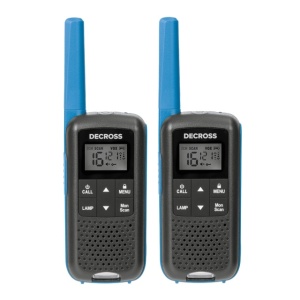 Statie radio portabila PMR PNI Decross DC63 Blue, 446MHz, 0.5W, 16CH, 1000mAh NiMH, IPx4, set 2 bucati - Img 4