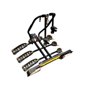 Suport 3 biciclete Peruzzo Siena 668/3N cu prindere pe carligul de remorcare, Negru - Img 2