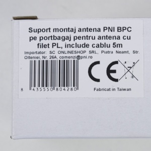 Suport montaj antena PNI BPC pe portbagaj pentru antena cu filet PL, include cablu 5m - Img 6
