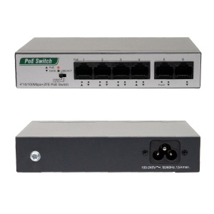 Switch PNI SWPOE242, POE, 6 x 10/100 Mbps, din care 4 porturi PoE, carcasa metalica - Img 8