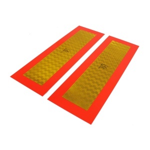Tabla reflectorizanta dreptunghiulara pentru remorca /set 595x195mm