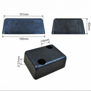 Tampon cauciuc 165x125x60 mm