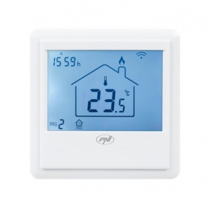 Termostat inteligent incastrabil PNI CT25PW WiFi, control prin internet, incalzire cu apa in pardoseala, actuatoare, pompe, centrala, aplicatie mobil Tuya Smart, integrare in scenarii smart cu alte pr - Img 4