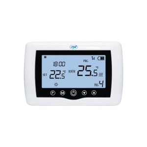 Termostat inteligent PNI CT410 PRO fara fir, cu WiFi, control 2 zone prin Internet, pentru centrale termice, pompe, electrovalve, APP TuyaSmart, histerezis 0.2 grade C - Img 2