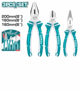 TOTAL - SET 3 CLESTI SUPER SELECT 200MM/160MM PATENT, CLESTE TAIETOR, CLESTE VARF ASCUTIT