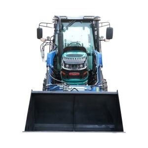 Tractor 60CP 4x4 cu cabina, motor diesel YTO, incarcator frontal hidraulic, cupa 1400mm, camere video KONIG 604 - Img 2