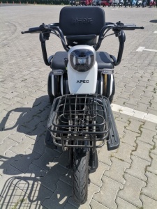 Triciclu Electric, Fara Permis, Motor 1000W, 2-3 locuri, APM2 Alb, Autonomie 36km, Omologat RAR - Img 3