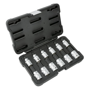 TRUSĂ DE 12 BUC. VÂRFURI HEXAGONALE DE 1/2", JBM
