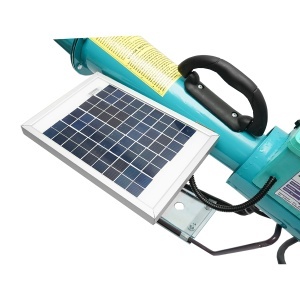 Tun electric pe baterie cu incarcare la panou solar, explozie pe gaz pentru speriat pasari Breckner Germany - Img 9