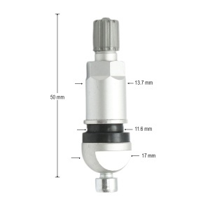Valva roata tubeless aluminiu compatibila senzor TPMS-5