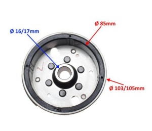 Volanta Piaggio, Aprilia 50cc (OEM: 1A010014) - Img 2