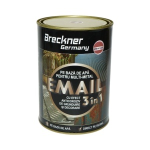 Vopsea email anticoroziva 3 in 1 cupru metalizat pentru metal 2kg, direct pe rugina, pe baza de apa Breckner Germany - Img 2