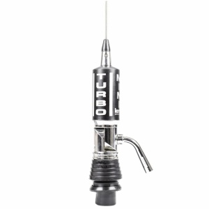 Antena CB LEMM MiniTurbo AT-1002, lungime 110 cm, castig 2dB, 26.5-27.5Mhz, 200W, cablu RG58 4m, fabricata in Italia - Img 2