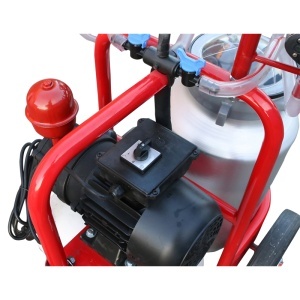 Aparat de muls vaci 2 posturi bidon 40L aluminiu cu butelie, vacuum rezervor Breckner Germany - Img 10