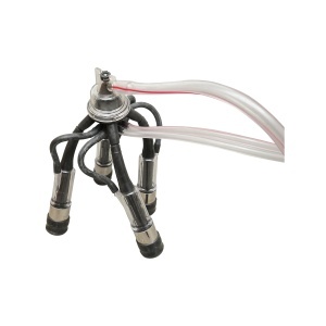 Aparat de muls vaci cu grup colector 160cc, sasiu galvanizat, bidon inox 40L, 2 posturi Breckner Germany - Img 8