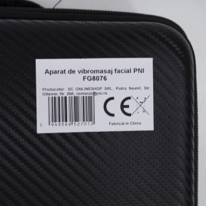 Aparat de vibromasaj PNI FG8076, 13 capete de masaj, 12 trepte de intensitate, acumulator 2500 mAh inclus