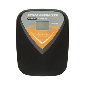 Aparat generator de impulsuri 14 Joule, 12V/220V, 140 km cu afisaj LCD pentru gard electric IPX6 Breckner Germany - Img 2