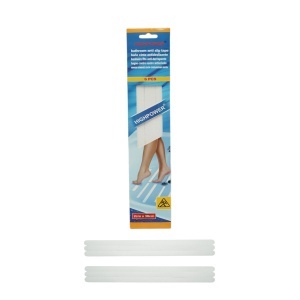 Banda antiderapanta transparenta autoadeziva 20x380mm 6 buc/set HighPower