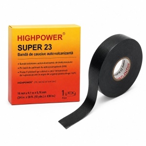 Banda autovulcanizanta electroizolanta din cauciuc 19mm x 9.1m Super 23 HighPower