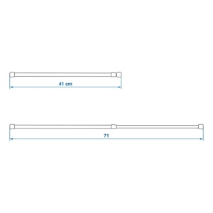 Bara extensibila pt. dulap 41-71cm - Img 4