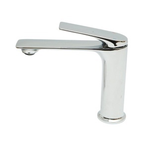 Baterie lavoar baie Premium din cupru, pipa lunga, design rotund, monocomanda, crom lucios, furtunuri incluse - Img 3