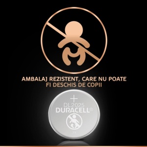 Baterii Duracell Specializate Lithiu, DL/CR2025, 2 buc cod 5003990 - Img 5