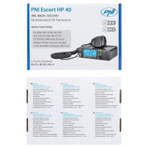 Bax cu 6 bucati statie radio CB PNI Escort HP 40 multistandard, 4W, AM, FM, 12-24V, ASQ, RF Gain - Img 11