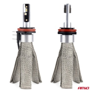 Becuri auto LED H15 12V 24V 6000K Canbus Amio - Img 2