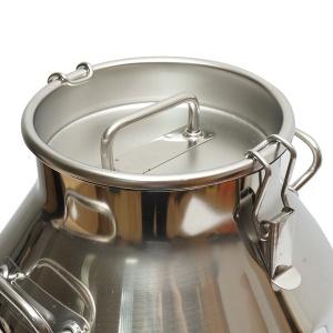 Bidon de inox pentru lapte cu capac 30L aparat de muls vaci Breckner Germany - Img 4