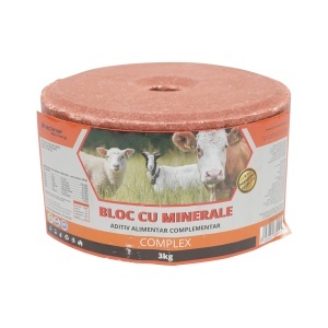 Bloc sare 3kg cu complex minerale pentru animale Breckner Germany