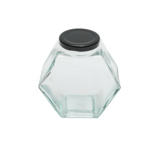 Borcan din sticla cu capac pentru miere 500ml - Img 1