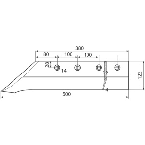 Brazdar plug cu cioc/dalta model Vogel Noot pentru PP3 si PP4 - Img 3