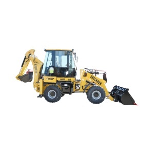 Buldoexcavator articulat compact 1.8T, motor diesel 61CP Euro 5 cu brat excavator, cupa frontala, furci paleti, picon hidraulic Breckner Germany - Img 5