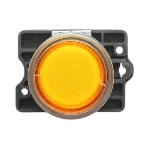 Buton indicator LED galben cu rezistenta integrata 1NO, 24V LAY5 Breckner Germany - Img 2