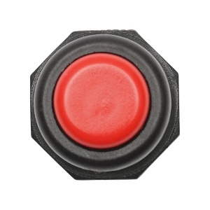 Buton pornire din plastic cu revenire, rosu 12-24V DC/10A, 125-250V AC/2A Breckner Germany - Img 3