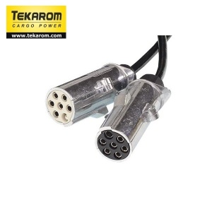 Cablu adaptor 2x7 (24N+24S) / 15/24V 4,5 metri - Img 3