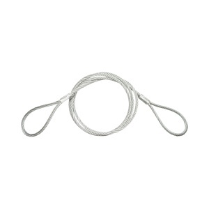 Cablu sufa troliu ciochinar otel 14mm x 4m cu ochiuri pentru tractare/ridicare