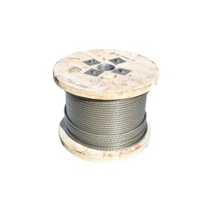 Cablu troliu otel 6x25 fi 13mm inima metalica batut 0,95Kg/1m, 600m/rola