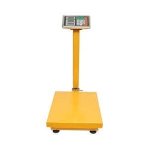 Cantar electronic de podea 350kg tip platforma 500x400mm cu brat pliabil, afisaj LCD - Img 1