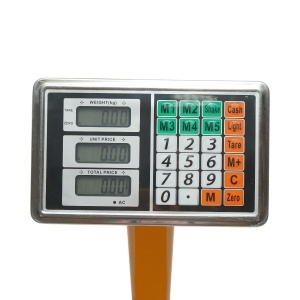 Cantar electronic de podea 350kg tip platforma 500x400mm cu brat pliabil, afisaj LCD - Img 6