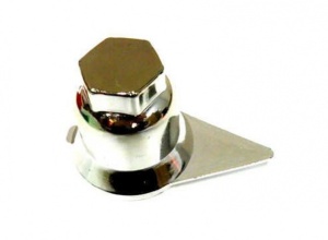 Capac piulita roata cromat 32mm cu indicator