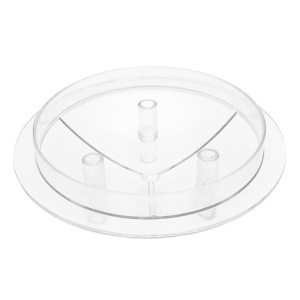 Capac transparent bidon 40L cu 3 iesiri pentru aparat de muls vaci Breckner Germany - Img 3