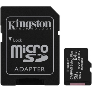 Card de memorie MicroSD Kingston Canvas Select Plus, 64GB, 100MB/s, cu adaptor - Img 2